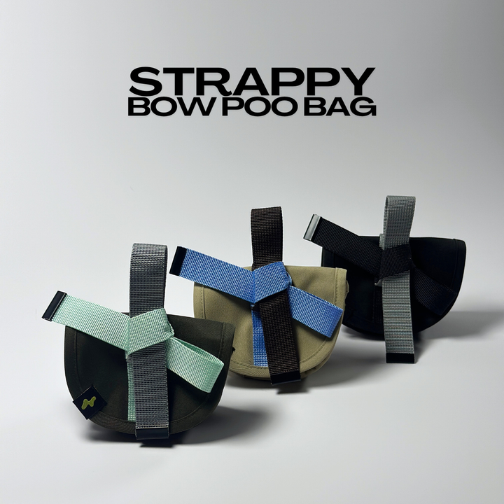 Strappy Bow Poo Bag | Dog Walker Accessory