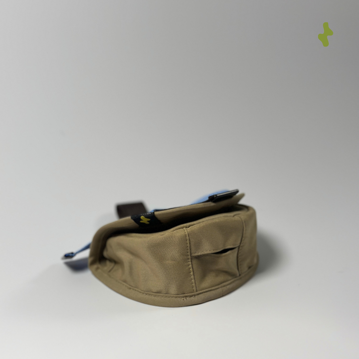 Strappy Bow Poo Bag | Dog Walker Accessory - Granola Beige