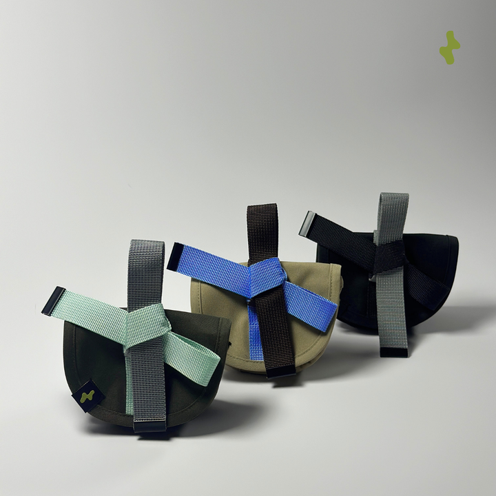 Strappy Bow Poo Bag | Dog Walker Accessory - Granola Beige