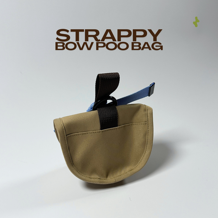 Strappy Bow Poo Bag | Dog Walker Accessory