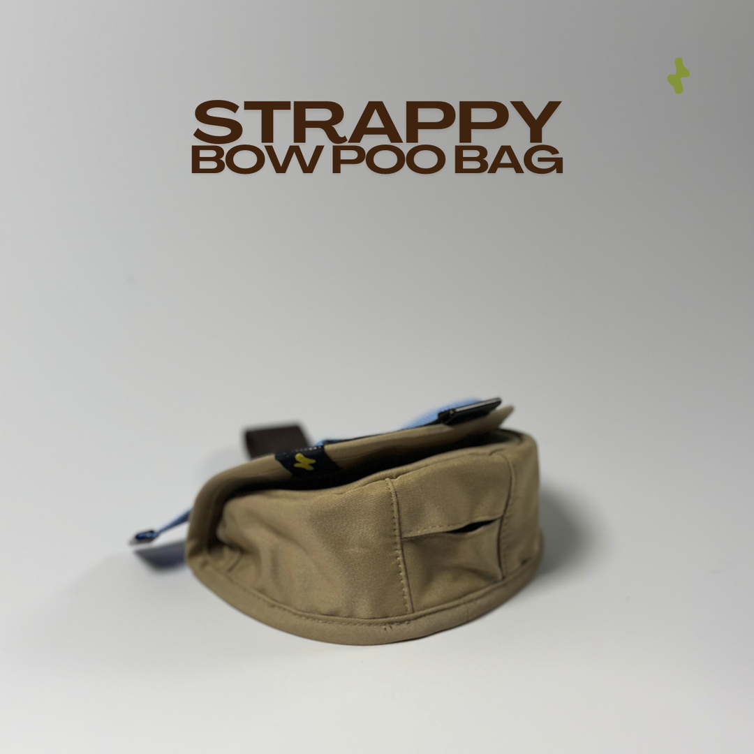 Strappy Bow Poo Bag | Dog Walker Accessory