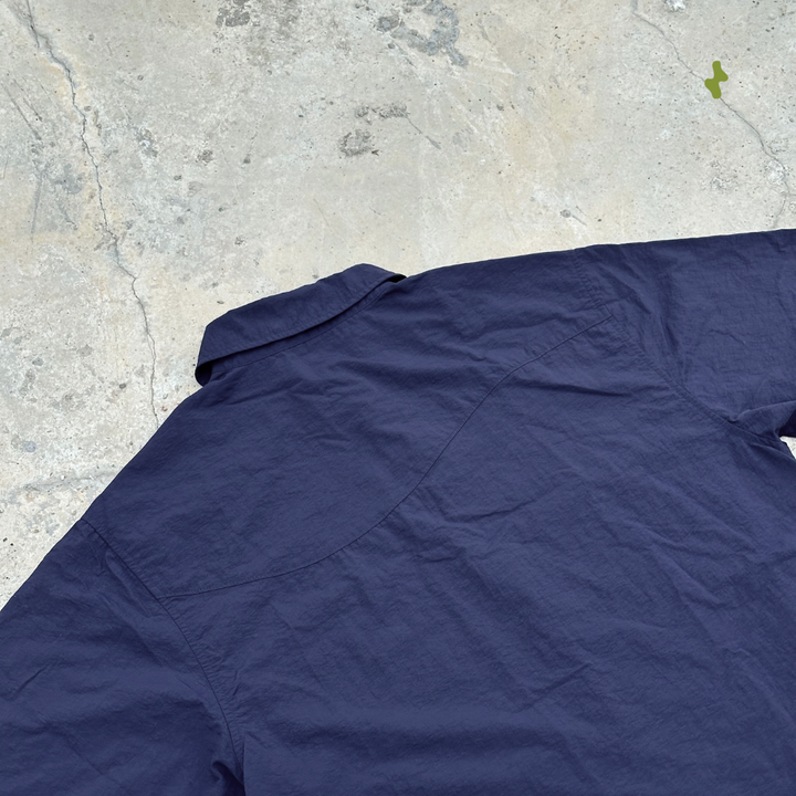 Packable oversized half-zip shirt - unisex | Navy Blue